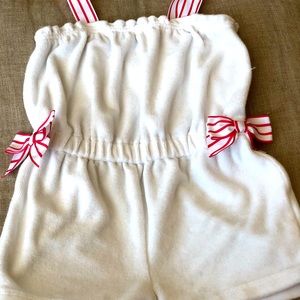 Janie and Jack Terry Cloth Romper / Swim Coverup